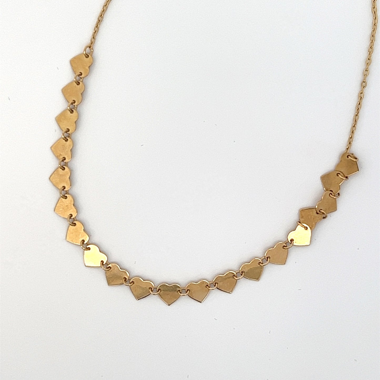 Gold Mini Hearts Necklace