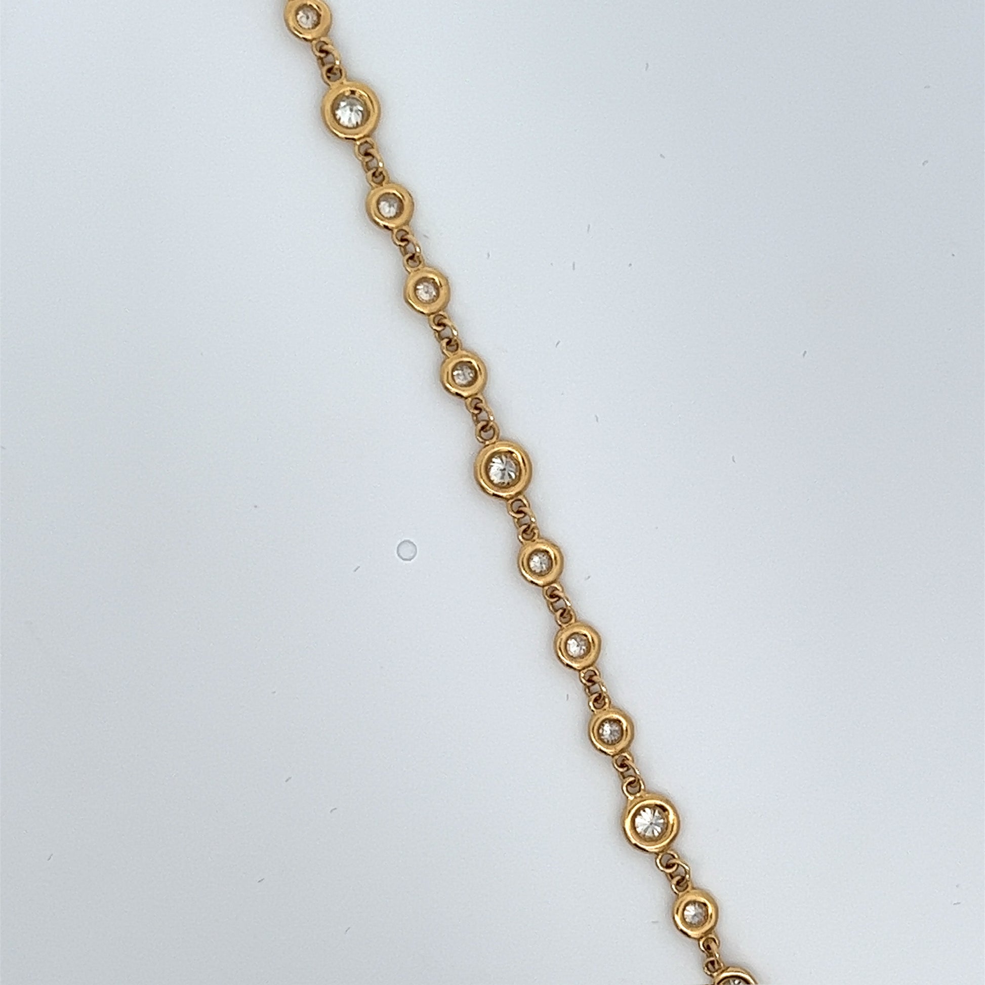 Bezel Diamond Gold Dainty Bracelet – Amy Gordon Jewelry