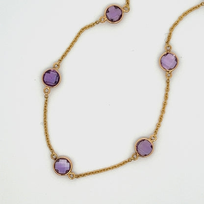 Amethyst By the Yard Necklace