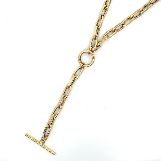 Gold Lariat Necklace