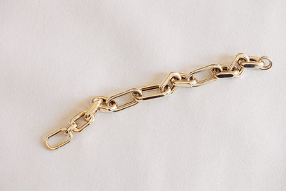 Medium Gold Oval Link Bracelet